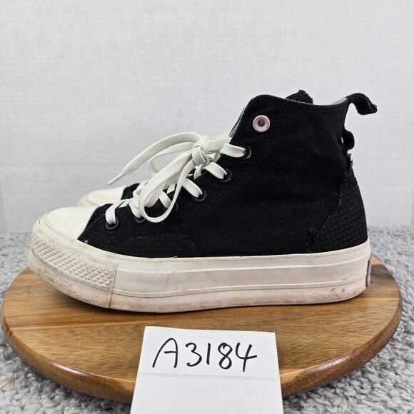 Converse CTAS Platform High Future Utility Black Casual Y2K Sneaker Womens 8 - Picture 1 of 14